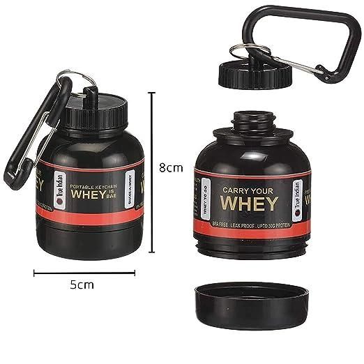 Supplement Powder Carrying Funnel & Container with Key-Chain